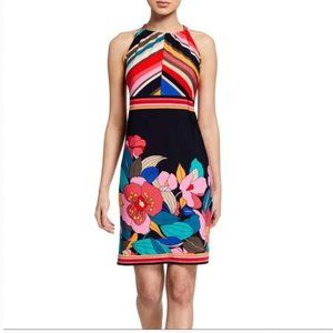 TRINA TURK Vacaciones Jet Set Floral-Print Halter Dress